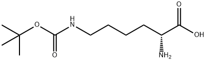 H-D-LYS(BOC)-OH 化学構造式