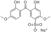 2,2'-DIHYDROXY-4,4'-DIMETHOXY-5-SULFOBENZOPHENONE SODIUM SALT Structure