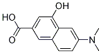 2-Naphthalenecarboxylic acid, 6-(diMethylaMino)-4-hydroxy- Structure