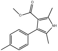 1H-Pyrrole-3-carboxylicacid,2,5-dimethyl-4-(4-methylphenyl)-,methylester(9CI) Structure