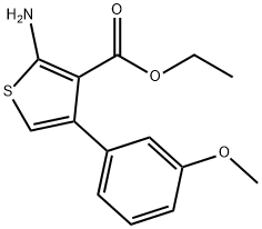ethyl 2-amino-4-(3-methoxyphenyl)thiophene-3-carboxylate Structure