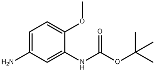 (5-氨基-2-甲氧基苯基)-氨基甲酸叔丁酯, 312300-45-1, 结构式