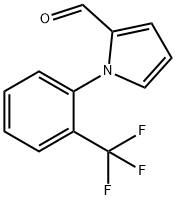 1-[2-(トリフルオロメチル)フェニル]-1H-ピロール-2-カルブアルデヒド 化学構造式