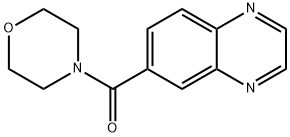 吗啉(喹喔啉-6-基)甲酮 结构式