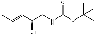 Carbamic acid, [(2S,3E)-2-hydroxy-3-pentenyl]-, 1,1-dimethylethyl ester (9CI) 结构式