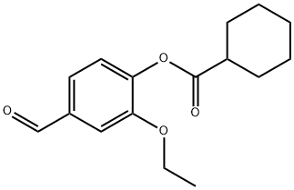 2-ETHOXY-4-FORMYLPHENYL CYCLOHEXANECARBOXYLATE|2-乙氧基-4-甲酰基苯基环己烷羧酸酯