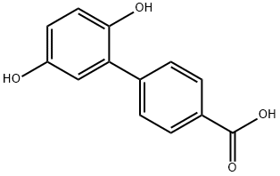 4-(2,5-DIHYDROXYPHENYL)BENZOIC ACID, 31256-22-1, 结构式