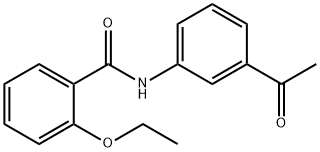 N-(3-乙酰基-苯基)-2-乙氧基-苯甲酰胺,312588-72-0,结构式