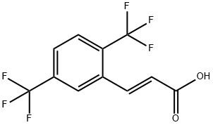 反-2,5-双(三氟甲基)肉桂酸 结构式