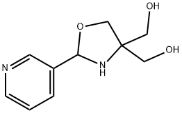 (4-HYDROXYMETHYL-2-PYRIDIN-3-YL-OXAZOLIDIN-4-YL)-METHANOL 化学構造式