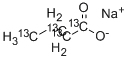 丁酸钠-13C4 结构式