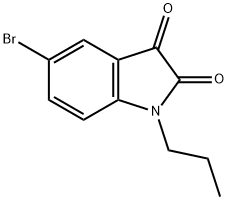 5-溴-1-丙基-吲哚-2,3-二酮,312636-28-5,结构式