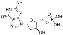 2'-DEOXYGUANOSINE 5'-MONOPHOSPHATE 化学構造式