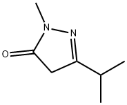 2,4-Dihydro-5-isopropyl-2-methyl-3H-pyrazol-3-one 结构式