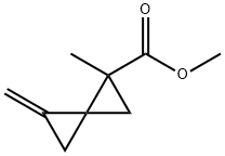 Spiro[2.2]pentanecarboxylic acid, 1-methyl-4-methylene-, methyl ester (9CI) Struktur