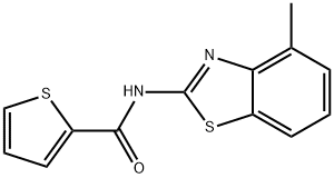 2-Thiophenecarboxamide,N-(4-methyl-2-benzothiazolyl)-,312742-77-1,结构式