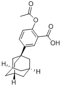 3-ADAMANTAN-1-YL-6-ACETOXYBENZOIC ACID 结构式