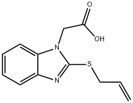 (2-ALLYLSULFANYL-BENZOIMIDAZOL-1-YL)-ACETIC ACID 化学構造式