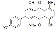 1,5-diamino-4,8-dihydroxy(4-methoxyphenyl)anthraquinone Structure