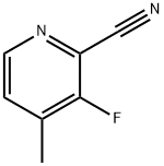 2-Pyridinecarbonitrile,3-fluoro-4-methyl-(9CI) 化学構造式
