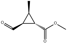 시클로프로판카르복실산,2-포르밀-3-메틸-,메틸에스테르,(1S,2S,3R)-(9CI)