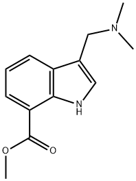 1H-Indole-7-carboxylic acid, 3-[(diMethylaMino)Methyl]-, Methyl ester Struktur