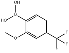 2-METHOXY-4-(TRIFLUOROMETHYL)-PHENYLBORONIC ACID Structure