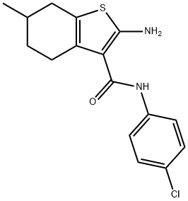 312948-96-2 2-AMINO-N-(4-CHLOROPHENYL)-6-METHYL-4,5,6,7-TETRAHYDRO-1-BENZOTHIOPHENE-3-CARBOXAMIDE