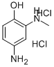 2-Methylamino-4-aminophenol dihydrochloride 化学構造式