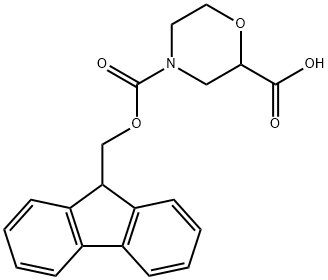 312965-04-1 4-[(9H-フルオレン-9-イルメトキシ)カルボニル]モルホリン-2-カルボン酸