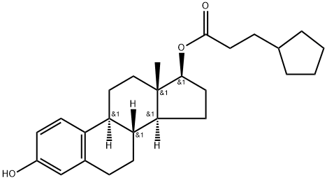 环戊丙酸雌二醇, 313-06-4, 结构式