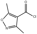 3,5-ジメチルイソオキサゾール-4-カルボニルクロリド 化学構造式