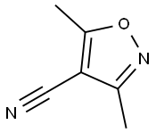 3,5-DIMETHYL-4-ISOXAZOLECARBONITRILE 化学構造式