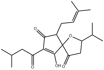31319-12-7 9-Hydroxy-2-isopropyl-8-isovaleryl-6-(3-methyl-2-butenyl)-1-oxaspiro[4.4]non-8-ene-4,7-dione
