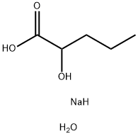 2-羟基戊酸钠, 313223-00-6, 结构式