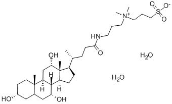 3-[(3-Cholamidopropyl)dimethylammonio]-1-propanesulfonate monohydrate Struktur