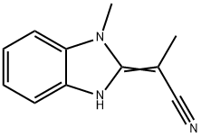 Propanenitrile, 2-(1,3-dihydro-1-methyl-2H-benzimidazol-2-ylidene)- (9CI) 结构式