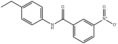 N-(4-乙基苯基)-3-硝基苯甲酰胺, 313268-04-1, 结构式