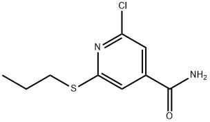 2-Chloro-6-(propylthio)-4-pyridinecarboxamide|