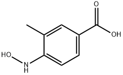 4-(羟胺基)-3-甲基苯甲酸, 3133-02-6, 结构式