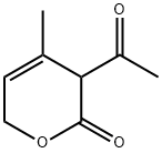 2H-Pyran-2-one, 3-acetyl-3,6-dihydro-4-methyl- (9CI) 结构式