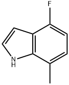 4-氟-7-甲基-吲哚, 313337-32-5, 结构式
