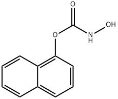 naphthalen-1-yl N-hydroxycarbamate 化学構造式