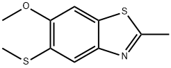 Benzothiazole, 6-methoxy-2-methyl-5-(methylthio)- (9CI) Struktur