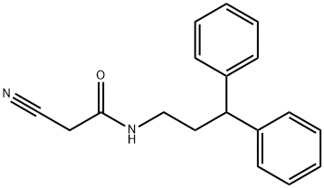 2-氰基-N-[3,3-二(苯基)丙基]乙酰胺, 313392-60-8, 结构式