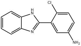 3-(1H-BENZOIMIDAZOL-2-YL)-4-CHLORO-PHENYLAMINE 化学構造式