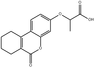 313471-13-5 2-[(6-オキソ-7,8,9,10-テトラヒドロ-6H-ベンゾ[C]クロメン-3-イル)オキシ]プロパン酸