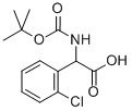 N-BOC-(2'-クロロフェニル)グリシン 化学構造式