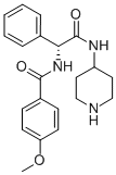 (ALPHA-R)-ALPHA-[(4-METHOXYBENZOYL)AMINO]-N-4-PIPERIDINYL-BENZENEACETAMIDE,313490-51-6,结构式