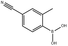 2-METHYL-4-CYANOPHENYLBORONIC ACID 化学構造式
